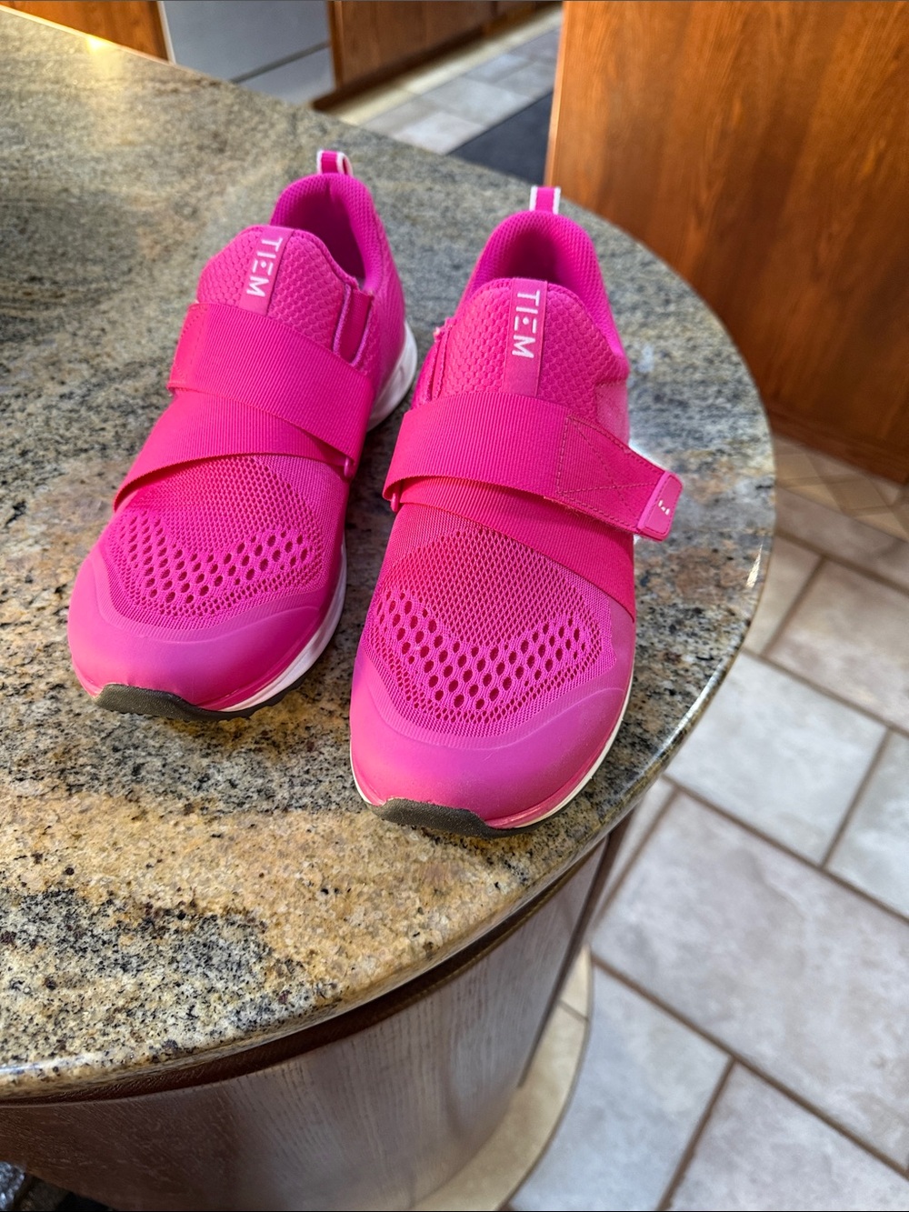 Women's Pink Tiem Clip In Cycling Spinning Athletic shoes